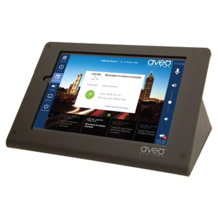 Aveo Systems Mira Connect tabletop control appliance and user interface