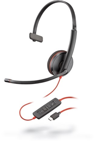 Poly (Plantronics) BLACKWIRE, C3210 USB-C, SINGLE UNIT