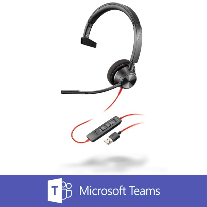 Poly (Plantronics) Blackwire 3310, BW3310-M USB-A (Microsoft Teams Edition)