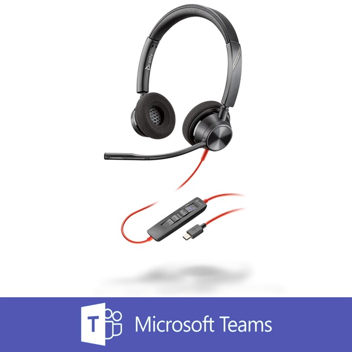 Poly (Plantronics) Blackwire 3320, BW3320-M USB-C (Microsoft Teams Edition)