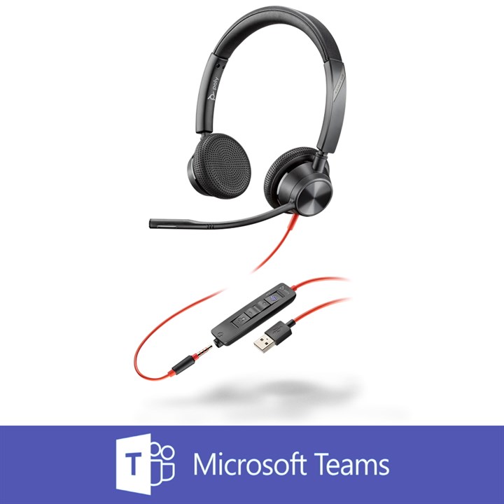 Poly (Plantronics) Blackwire 3325, BW3325-M USB-A (Microsoft Teams Edition)