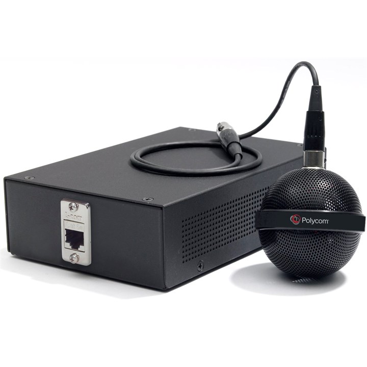 Poly (Polycom) Ceiling Microphone Array (Black, Extension / Auxiliary Mic / "Golfball mic")