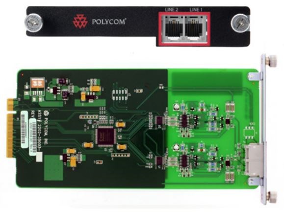 Poly (Polycom) SoundStructure Telephony Interface - TEL2 Card