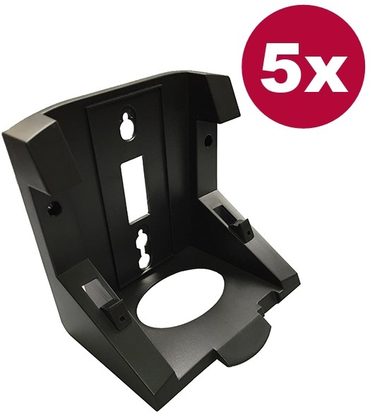 Poly (Polycom) Wallmount Bracket - VVX 300 / 301 / 310 / 311 / 400 / 401 / 410 / 411 / 500 / 501 / 600 / 601 (5-Pack)