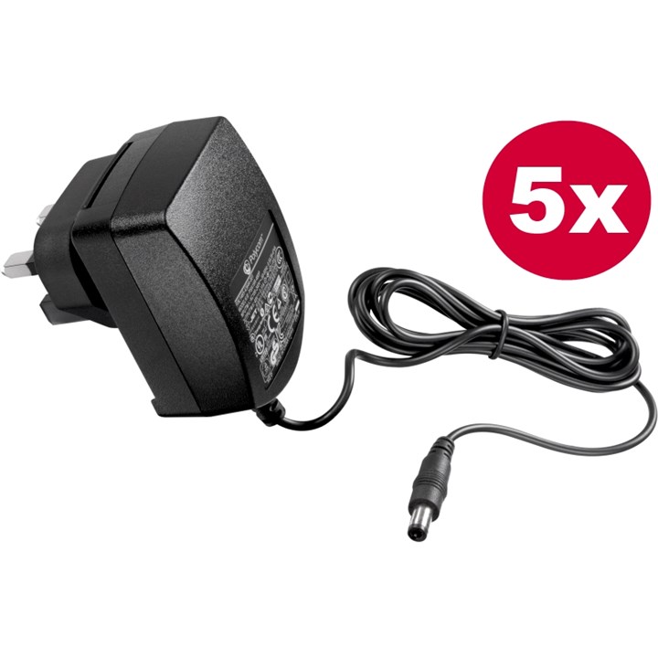 Poly (Polycom) Power Supply - VVX 300 / 301 / 310 / 311 / 400 / 401 / 410 / 411 (5-Pack)