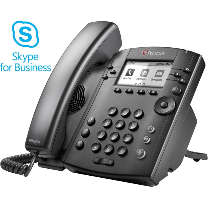 Poly (Polycom) VVX 301 6-line Desktop Phone (SfB / Lync edition)