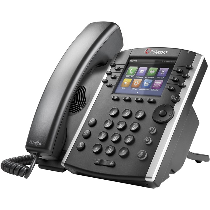 Poly (Polycom) VVX 411 12-line Desktop Phone with Gigabit Ethernet