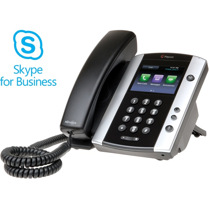 Poly (Polycom) VVX 501 12-line Business Media Desktop Phone (SfB / Lync edition)
