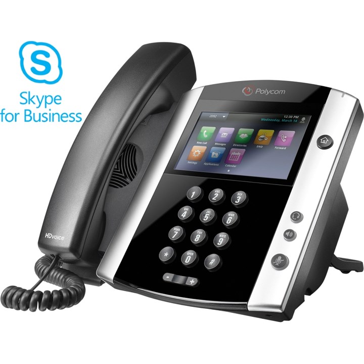 Poly (Polycom) VVX 601 16-line Business Media Desktop Phone (SfB / Lync edition)