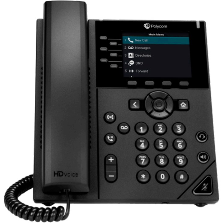 Poly (Polycom) SIP-only VVX 350 6-line Desktop Business IP Phone