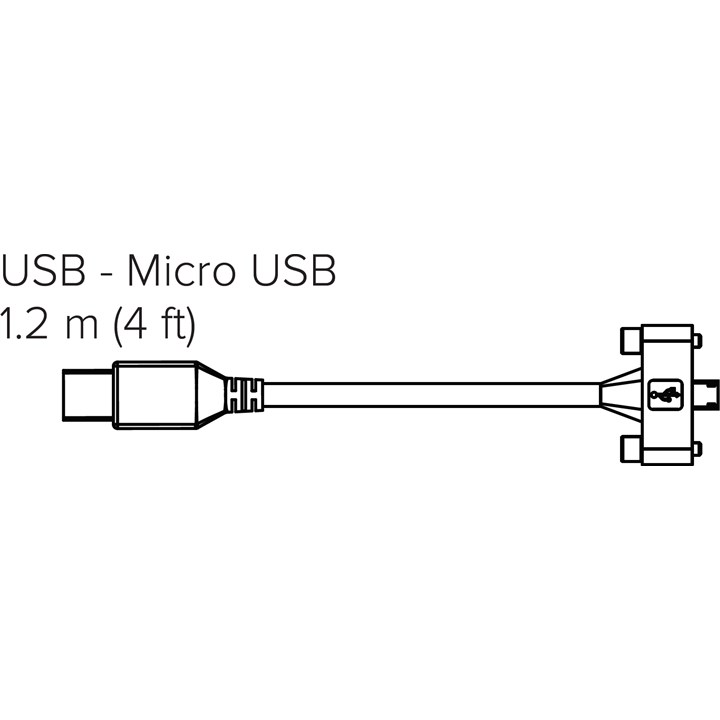 Poly (Polycom) USB 2.0 cable for Polycom Trio 8500 and VoxBox (1.2m/4ft cable with torx screws)