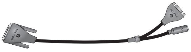 Poly (Polycom) Camera adapter. Converts HDCI(M) to S-video(M) and DB15(M).