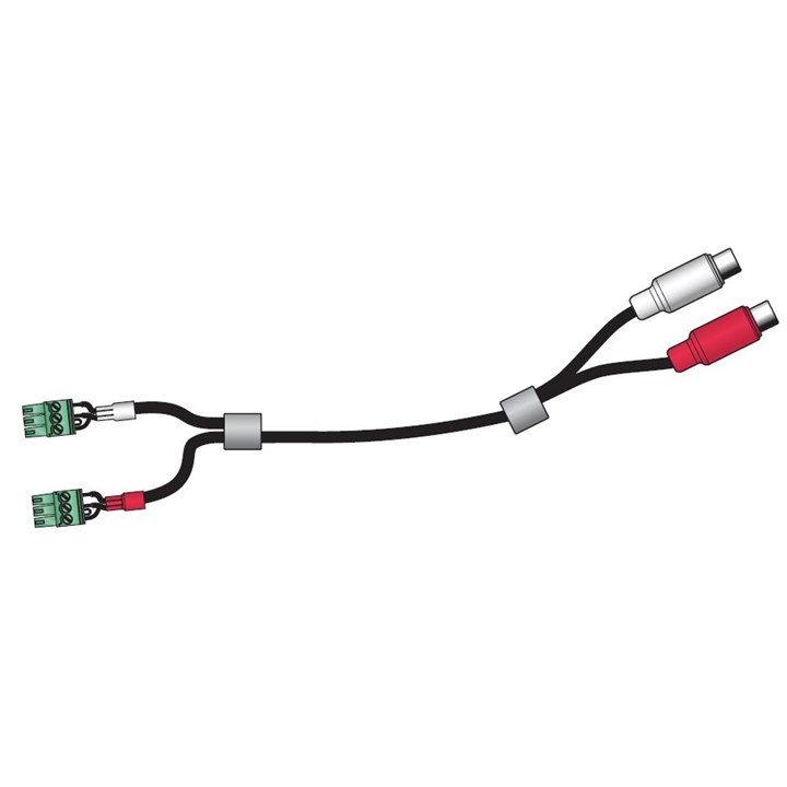 Poly (Polycom) Cable, HDX 9000 adapter for 2 x Phoenix ports to 2 x RCA(F)