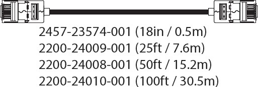 Poly (Polycom) CLink 2 Crossover cable, 18-inches, shielded
