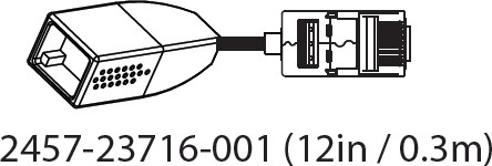 Poly (Polycom) CLink 2 adapter. Walta (F) to RJ45 (M) 12" adapter cable