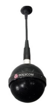 Poly (Polycom) Extended length Black "drop cable" for connecting Spherical Ceiling Microphone Array element to electronics interface