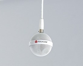Poly (Polycom) Extended length White "drop cable" for connecting Spherical Ceiling Microphone Array element to electronics interface