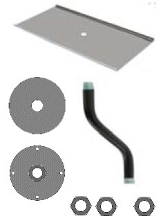 Offset Drop-Down Ceiling Mount for RoboTRAK Double Decker Mount