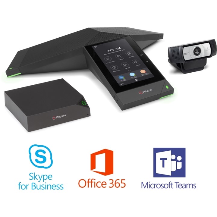 Poly (Polycom) Trio 8500 IP conference phone + Collaboration Kit (Microsoft Skype for Business / Lync edition)