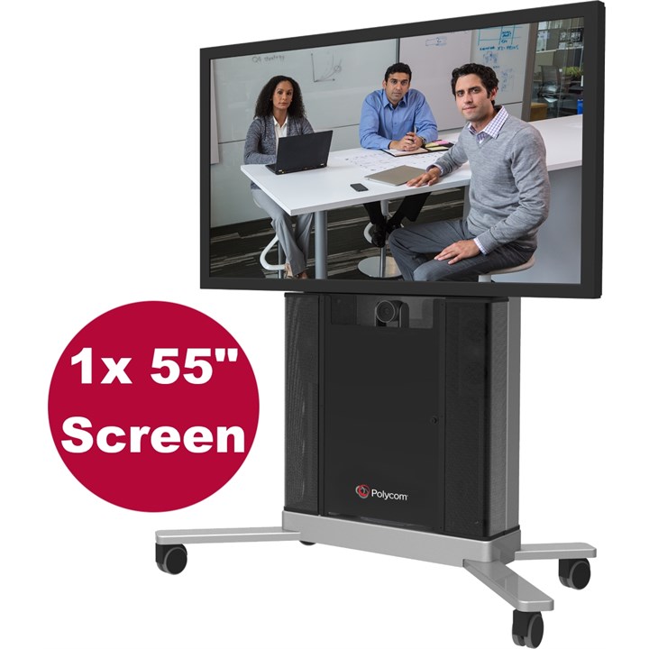 Poly (Polycom) Group 500 Media Center 1RT55 (With 1x 55" Screen)