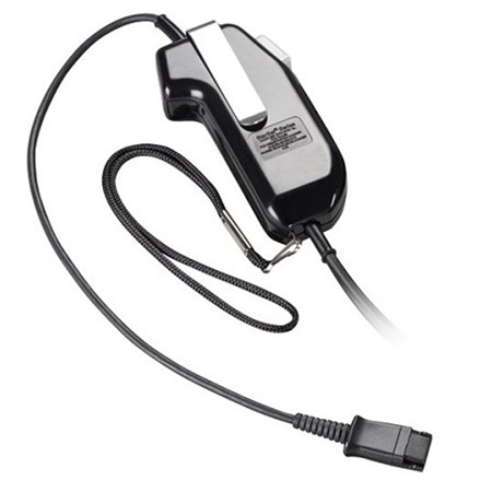 Poly (Plantronics) SSP 1051-03,  SPARE PART,  PTT,  UNAMPLIFIED,  W/QD'S,  IN-LINE,  12 INCH CABLE