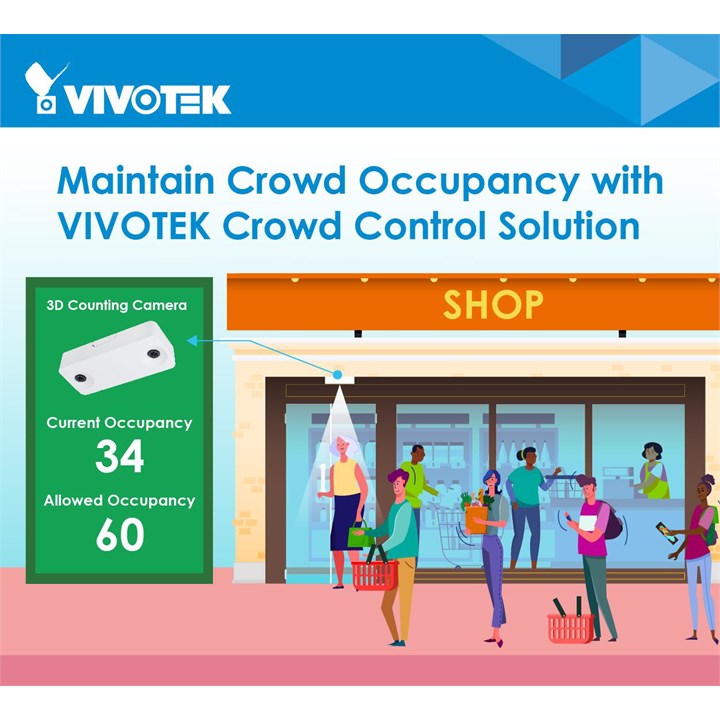 VIVOTEK Occupancy / Crowd Control Solution (Bundle with 1x SC8131 camera)