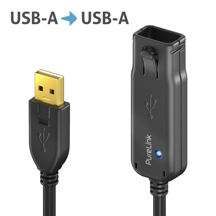 Data Series - USB 2.0 Active Extension - black - 24.0m