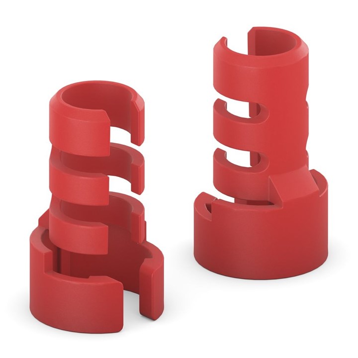 FlexInstall Strain Relief Attachment 10pcs Set - red