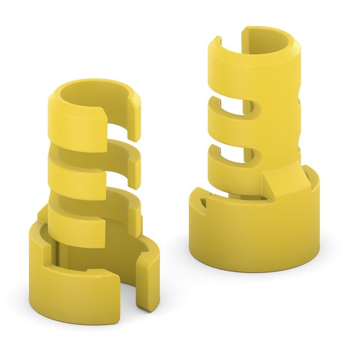 FlexInstall Strain Relief Attachment 10pcs Set - yellow