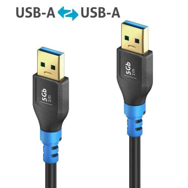 FlexInstall USB-A to USB-A Cable USB 3.0 5Gbps 1.00m