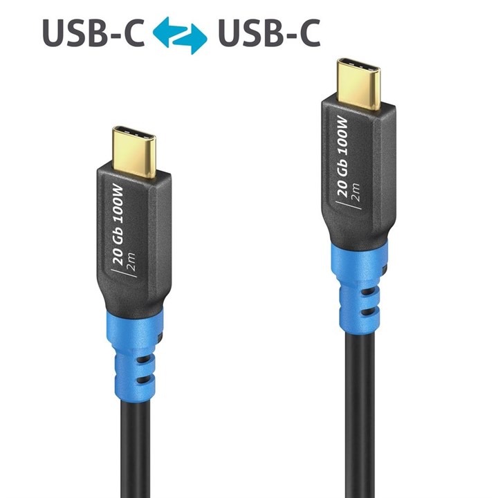 FlexInstall USB-C to USB-C Cable USB4 Gen2x2 20Gbps 100W 2.00m