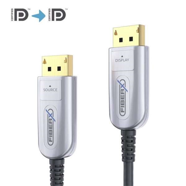 FiberX Series - DisplayPort 2.0 8K Fiber Extender Cable - 60m