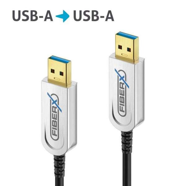 FiberX Series - USB 3.1 Fiber Optic cable - USB-A USB-A - 15m