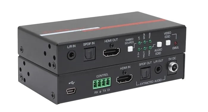 HDMI 2.0 Audio Inserter, Extractor, EDID Manager and Equalizer