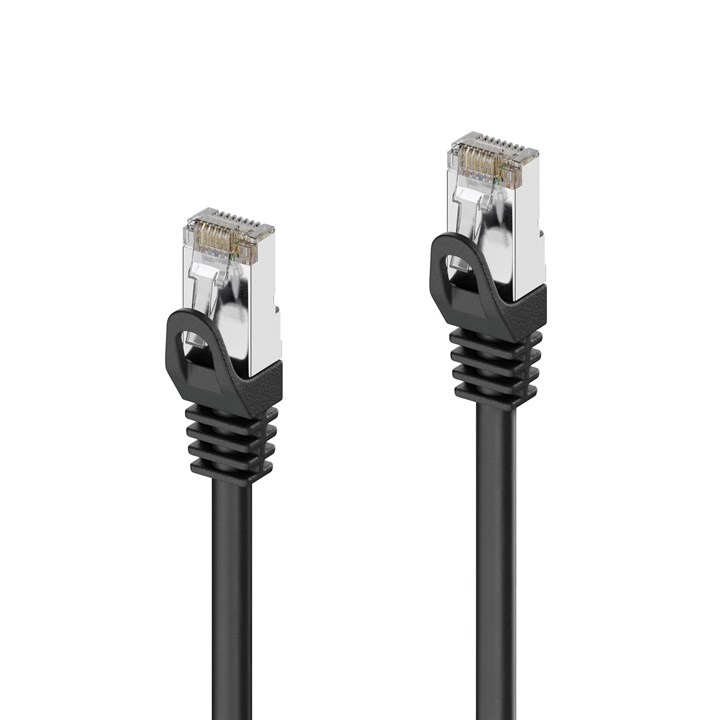 IQ Series - CAT 6A Patch Cable. S/FTP - black - 0.50m