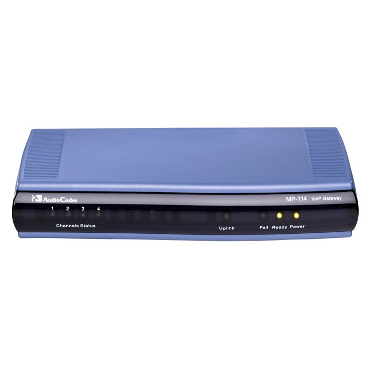 AudioCodes MediaPack 114 analog VoIP gateway with 4 FXS ports

