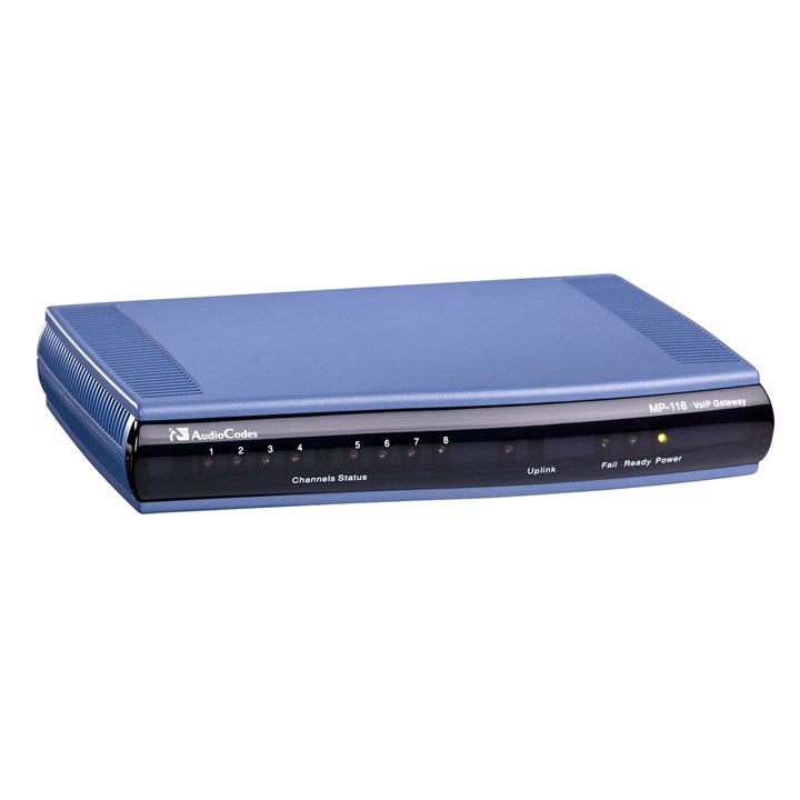 AudioCodes MediaPack 118 analog VoIP gateway with 8 FXO ports
