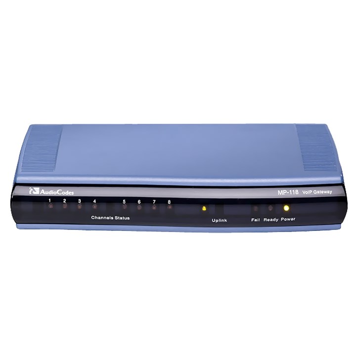 AudioCodes MediaPack 118 analog VoIP gateway with 8 FXS ports