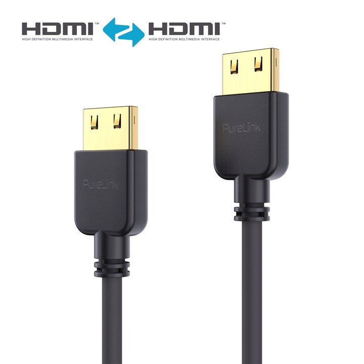 PureInstall - Slim 0,50m - SchwarzHDMI Cable -Slim 0,50m - Black