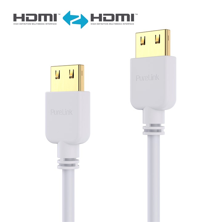PureInstall - Slim 1,00m - HDMI Cable - White