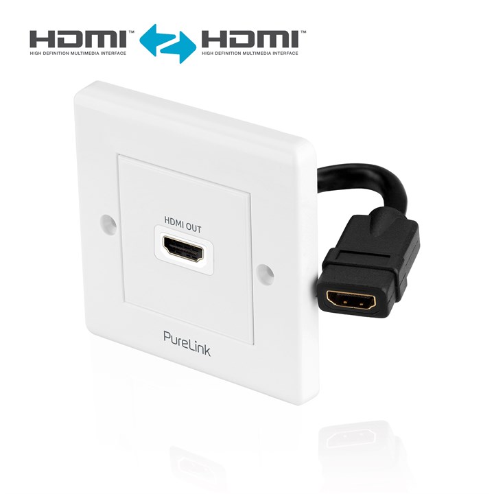 PureInstall 1 port HDMI Wallplate