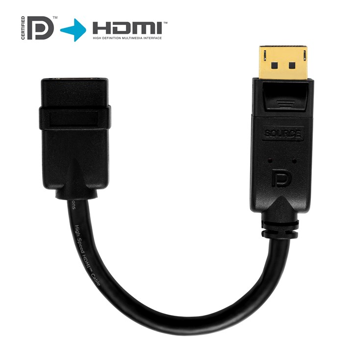 PureInstall 0,10m DisplayPort/HDMI Adapter