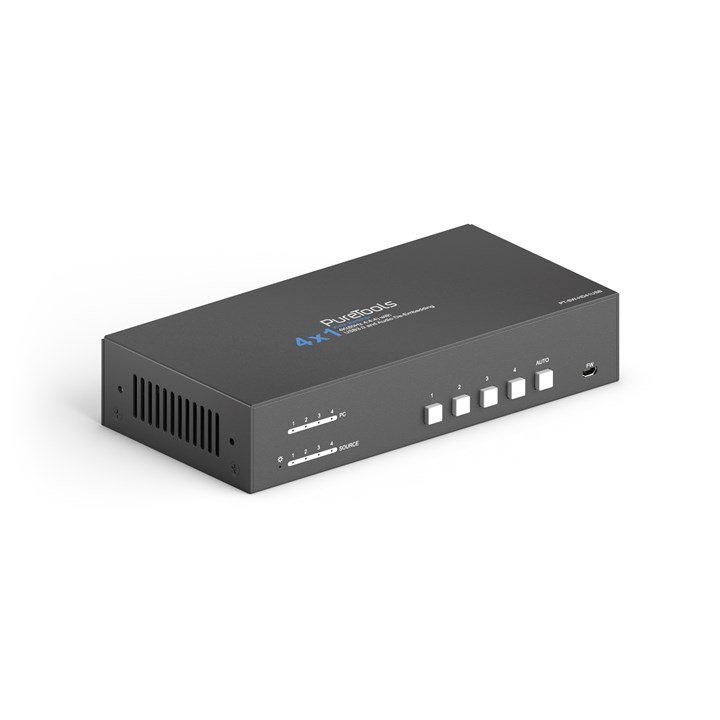 PureTools - 4x1 4K HDMI KVM Switcher