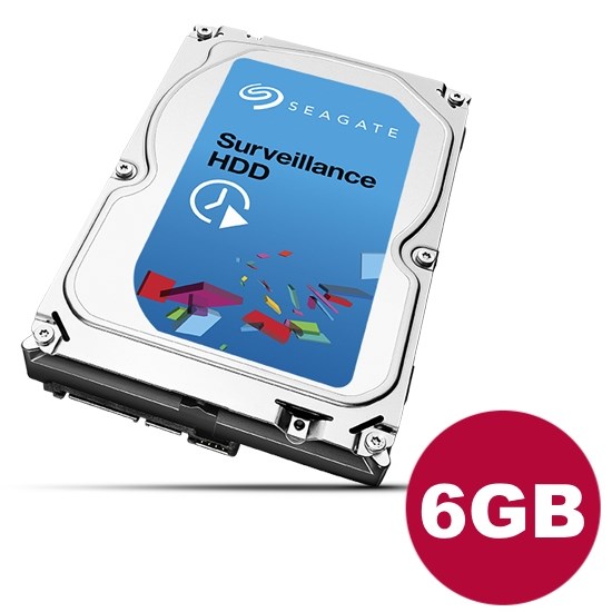 Seagate 6TB HDD SATA Surveillance rate hard drive