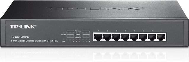TP-Link 8-Port Gigabit Desktop/Rackmount Switch with 8-Port PoE+ (TL-SG1008PE)