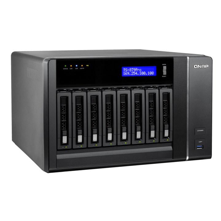 QNAP TS-879 PRO 16TB 8 Bay Desktop NAS. 36 Months Warranty.