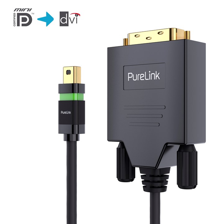 Mini DP/DVI Cable - Ultimate Series - 1,00m - black