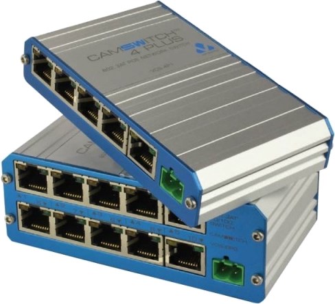Veracity VCS-4P1 / CAMSWITCH 4 Plus (powered via POE-in, or optional VPSU-57V)
