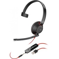 Poly (Plantronics) BLACKWIRE 5210, C5210, USB-A, WW (New -201 SKU)
