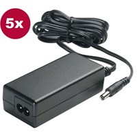 Poly (Polycom) Power Supply for SPIP 320, SPIP 330, SPIP 430, SPIP 550, SPIP 601 & SPIP 650. (5-pack) 24V, 0.5A, IRE/UK power plug.
